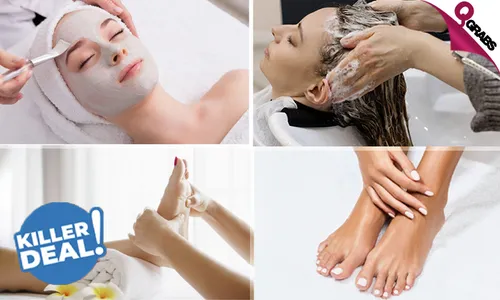 Killer Beauty Deal: Facial & Hair Mask, Massage, Mani-Pedi & More!